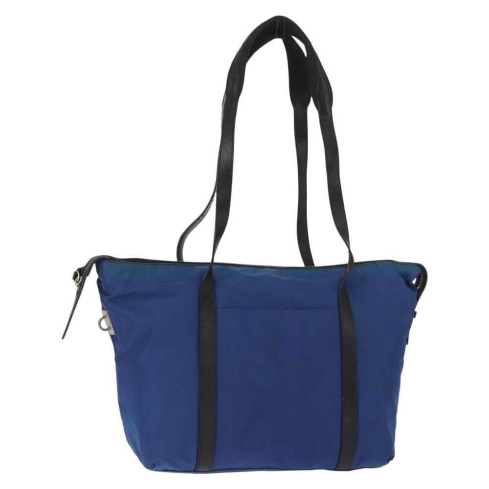 Prada Nylon Tote Bag Blue